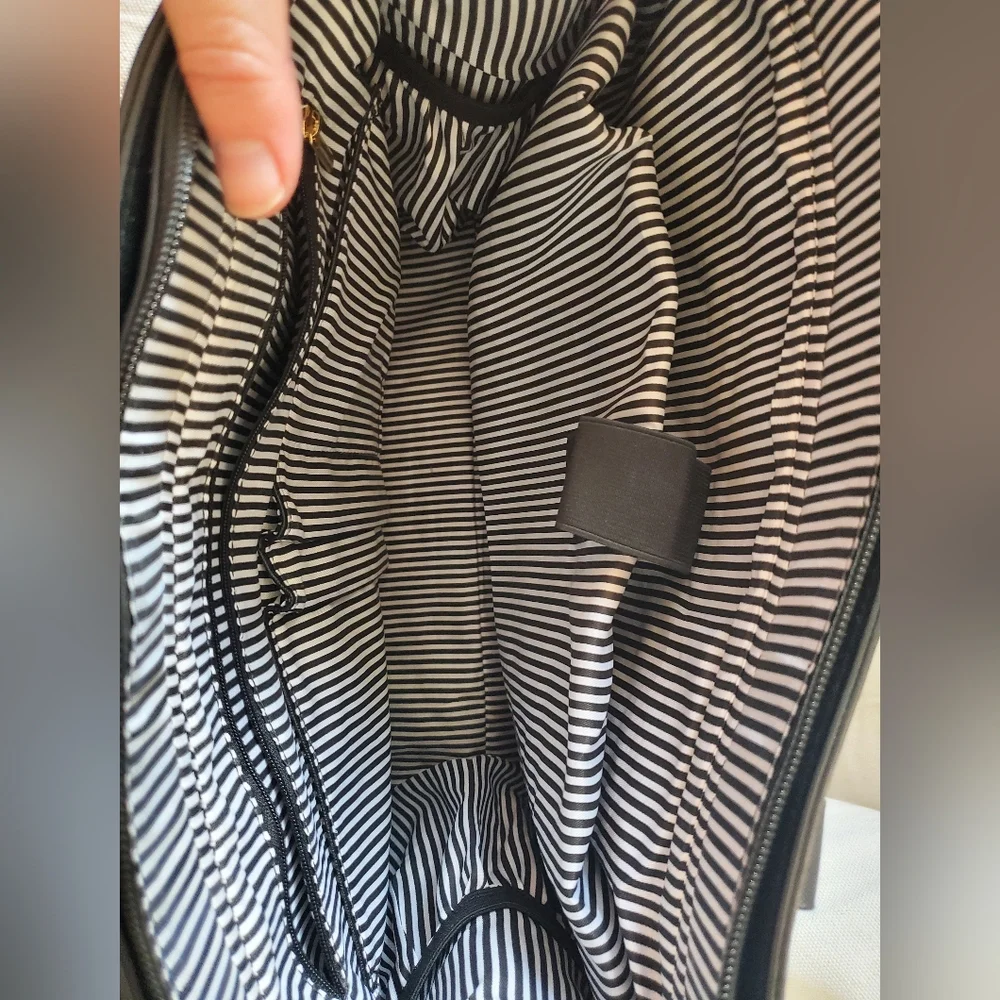 Women's Ecosusi black labtop tote bag - Picture 3 of 10